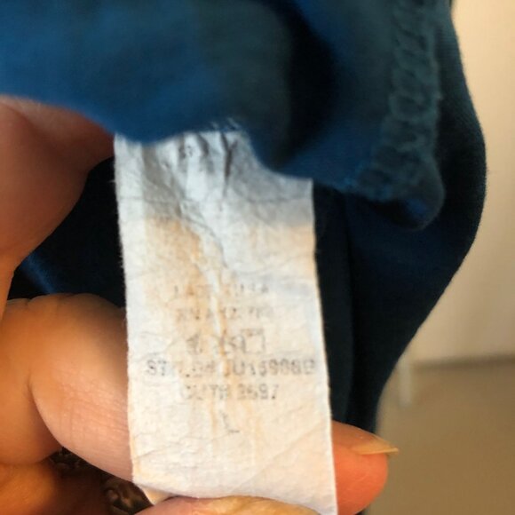 ALEXANDER + DAVID JUMPSUIT TEAL SPAGHETTI STRAP WIDE LOOSE KNIT SIZE L - Picture 11 of 11